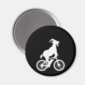 Aimant Vélo de chèvre Rider Funny Goat Lover Graphisme (Recto/Verso)