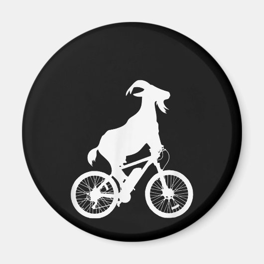 Aimant Vélo de chèvre Rider Funny Goat Lover Graphisme (Devant)