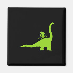 Aimant Vélo de Montagne Dinosaure Cycliste Mtb