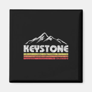 Aimant Vélo de montagne rétro vintage Keystone Colorado S