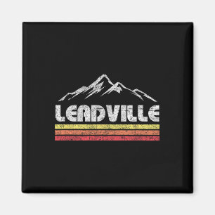 Aimant Vélo de montagne rétro Vintage Leadville Colorado