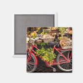 Aimant Vélo du marché agricole (Recto/Verso)