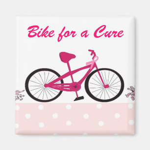 Aimant Vélo pour une cure - Vélo rose