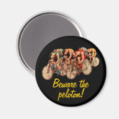 Aimant Vélo Racing Peloton Humour Tshirt (Recto/Verso)