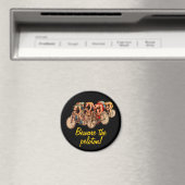 Aimant Vélo Racing Peloton Humour Tshirt (In Situ (Lave-vaisselle))