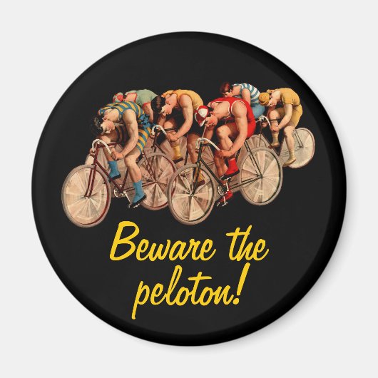 Aimant Vélo Racing Peloton Humour Tshirt (Devant)