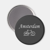 Aimant Vélo rétro d'Amsterdam (Recto/Verso)