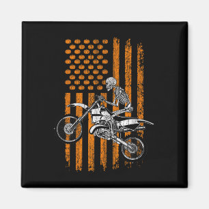 Aimant Vélo Skeleton Halloween Hommes garçons Dirt Vélo F