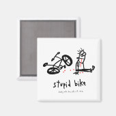 Aimant Vélo Stupide (Recto/Verso)