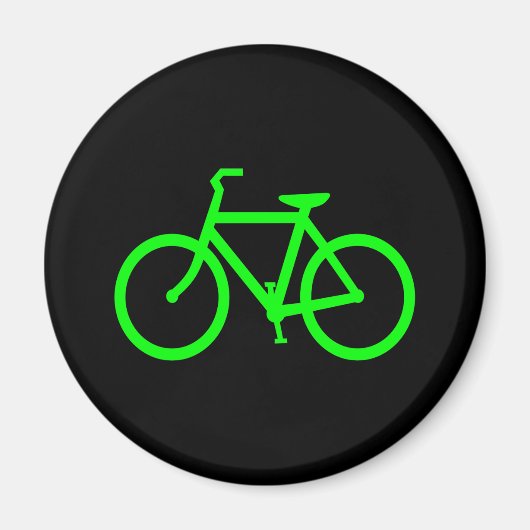 Aimant Vélo Vert Citron (Devant)