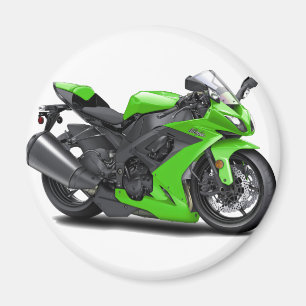 Aimant Vélo vert de Ninja