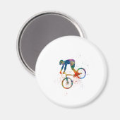 Aimant Vélo Watercolor bmx (Recto/Verso)