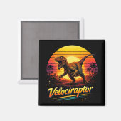 Aimant Vélociraptor (Recto/Verso)