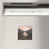 Aimant Vélos au coucher du soleil à Amsterdam (In Situ (Lave-vaisselle))