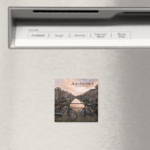 Aimant Vélos au coucher du soleil à Amsterdam (In Situ (Lave-vaisselle))