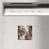 Aimant Vendeur rue Hanoi Vietnam (In Situ (Lave-vaisselle))