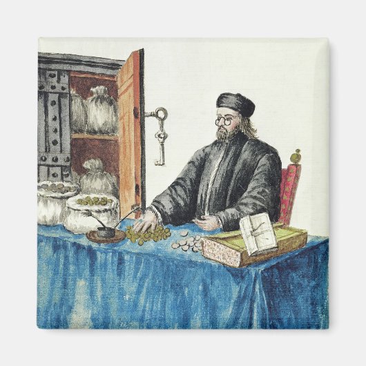 Aimant Venetian Moneylender, tiré d'un livre illustré (Devant)