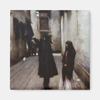 Aimant Venetian Street peinture d'art fine John Sargent