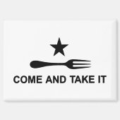 Aimant Venez et prenez la fourche (Recto)