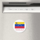 Aimant Venezuela Drapeau avec nom (In Situ (Lave-vaisselle))