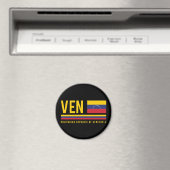 Aimant Venezuela Drapeau et code ISO Alpha 3 Design (In Situ (Lave-vaisselle))