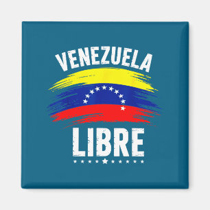 Aimant Venezuela Libre 2026 Drapeau du cœur du Venezuela