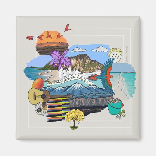 Aimant Venezuela ✨ Magic (Devant)