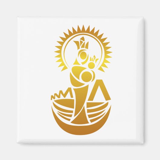 Aimant Venezuela Maracaibo Virgen Chinita Chiquinquira (Devant)