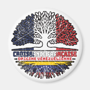 Aimant Venezuela Vénézuélien Français France Arbre Racine