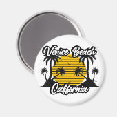 Aimant Venice Beach Californie (Recto/Verso)