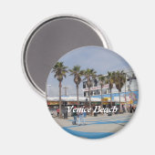 Aimant Venice Beach, Californie (Recto/Verso)