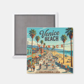 Aimant Venice Beach États-Unis (Recto/Verso)