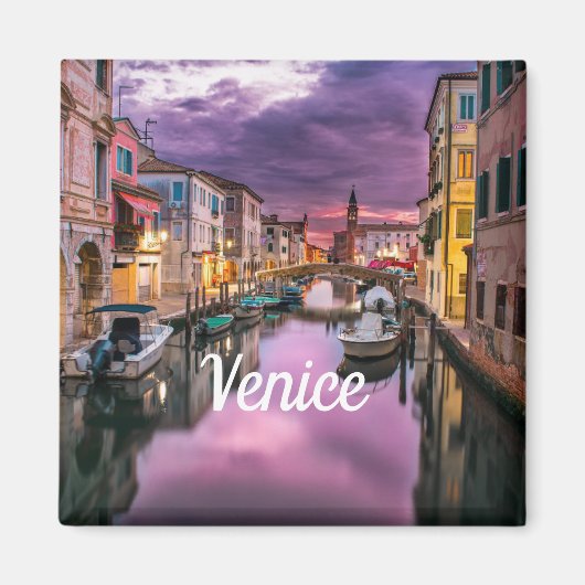 Aimant Venice Italie Ajouter Votre Photo Image Voyage (Devant)