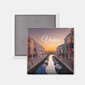 Aimant Venise Italie | Modèle de texte et d'image (Recto/Verso)