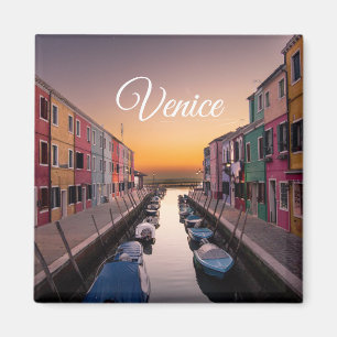 Aimant Venise Italie Modèle de texte et d'image