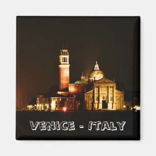 Aimant Venise, Ville de nuit (Fridge Magnet)
