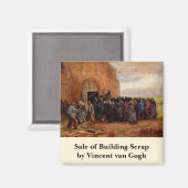 Aimant Vente de débris de bâtiment par Vincent van Gogh (Recto/Verso)