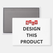 Aimant VENTE ! Rectangle magnétique personnalisé (Recto/Verso)