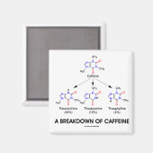 Aimant Ventilation De La Caféine (Molécules Chimiques) (Recto/Verso)