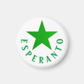 Aimant Verda Stelo (Esperanto Star) (Devant)