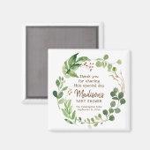 Aimant Verdure Aquarelle Baby shower Fête Favoriser (Recto/Verso)