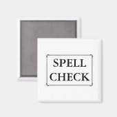 Aimant Vérification de l'orthographe amusant ordinateur P (Recto/Verso)
