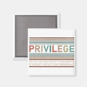 Aimant Vérifiez votre privilège (Recto/Verso)