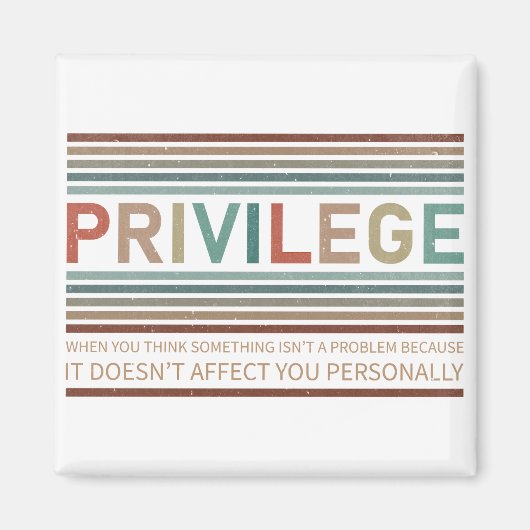 Aimant Vérifiez votre privilège (Devant)