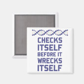 Aimant Vérifiez-Vous Avant D'Écraser Votre Génétique D'AD (Recto/Verso)