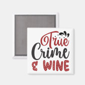 Aimant Véritable crime et vin (Recto/Verso)