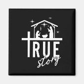 Aimant Véritable Histoire De Jésus Naissance Noël Scène D (Devant)