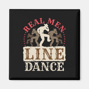 Aimant Véritable Homme Ligne Danse Chemise Pays Danse Occ