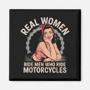 Aimant Véritables Femmes Ride Hommes Qui Ride Moto Moto B