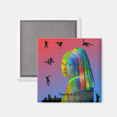 Aimant Vermeer dans NYC (Recto/Verso)